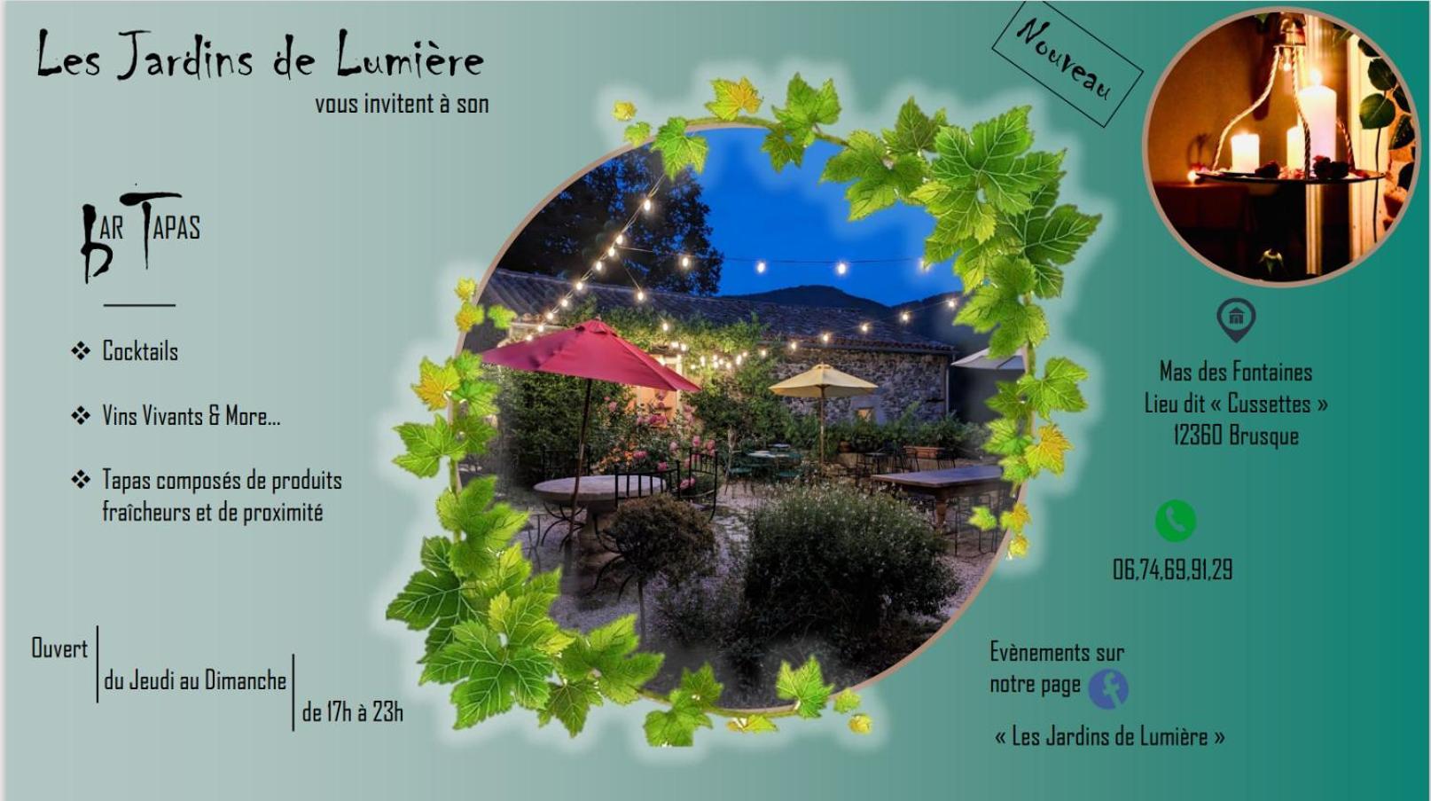 Les Jardins De Lumiere Bed & Breakfast Brusque Exterior photo